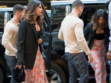 Priyanka Chopra, Nick Jonas spotted together at Mumbai airport; actress to start shooting for Bharat soon Priyanka Chopra, Nick Jonas spotted together at Mumbai airport; actress to start shooting for Bharat soon