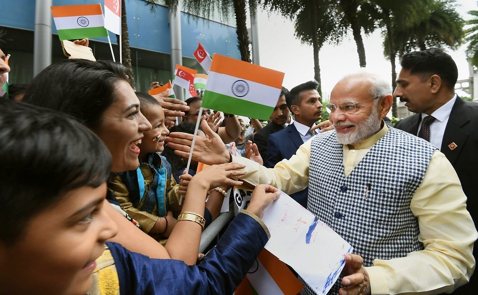 Modi hailed the 'warmest and closest' relationship between India and Singapore, saying the future is a world of unlimited opportunities and the two lions (countries) shall step into it together. PTI Modi hailed the 'warmest and closest' relationship between India and Singapore, saying the future is a world of unlimited opportunities and the two lions (countries) shall step into it together. PTI