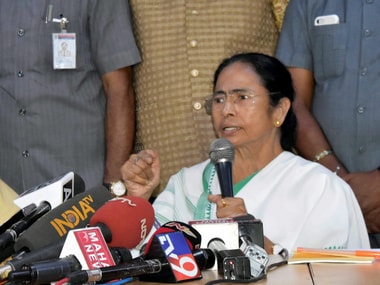 Mamata Banerjee at the 16 June press conference in Delhi. PTI.