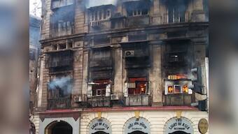 Fire breaks out in Patel Chambers in Mumbai's Fort area; two injured after portion of building collapses