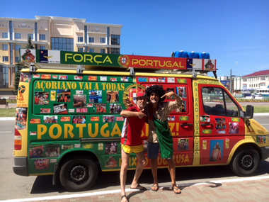 FIFA World Cup 2018: Portugal's die-hard fans drive 7000 kilometres from Lisbon to Saransk to see Cristiano Ronaldo and Co in action FIFA World Cup 2018: Portugal's die-hard fans drive 7000 kilometres from Lisbon to Saransk to see Cristiano Ronaldo and Co in action