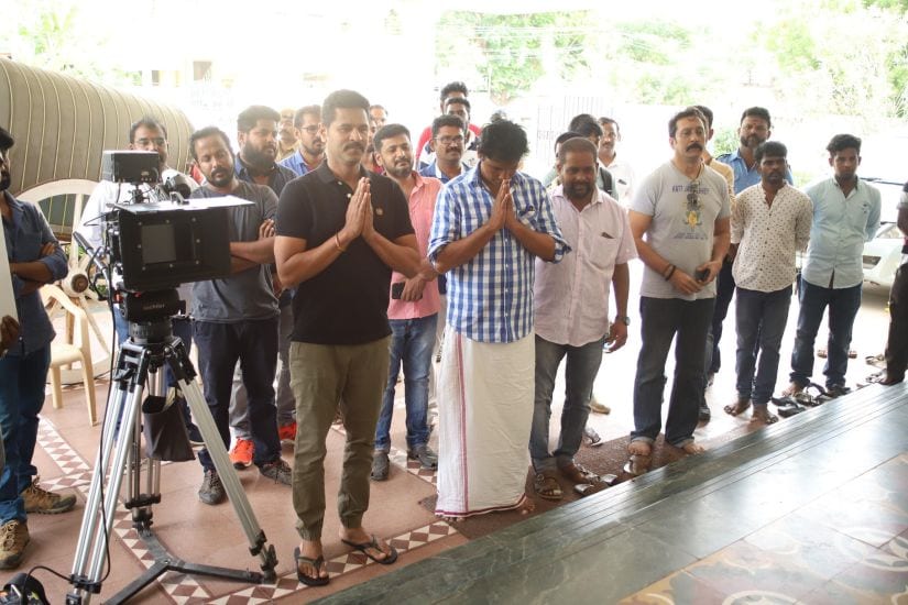 The shooting for the new Prabhu Deva film kicked off in Chennai on Tuesday with an auspicious pooja.