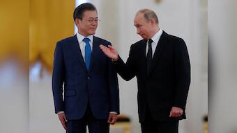 Vladimir Putin, Moon Jae-in agree to support efforts for complete denuclearisation of Korean peninsula after Singapore summit