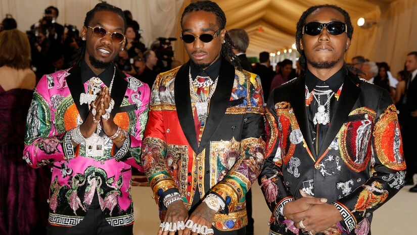 (L-R) Takeoff, Quavo and Offset of Migos. REUTERS/Carlo Allegri