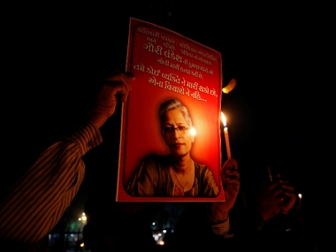 Gauri Lankesh, Sudip Dutta Bhaumik among 18 scribes added to Newseum's Journalists Memorial in Washington Gauri Lankesh, Sudip Dutta Bhaumik among 18 scribes added to Newseum's Journalists Memorial in Washington