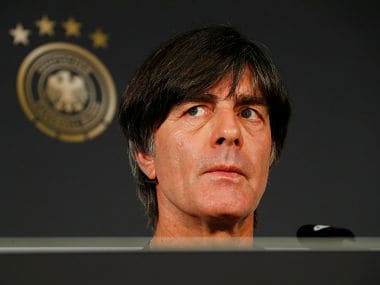 Soccer Football - Germany Press Conference - Berlin, Germany - March 26, 2018 Germany coach Joachim Low during the press conference REUTERS/Fabrizio Bensch - RC1974DCD820