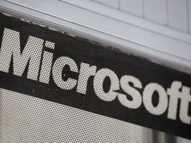 The Microsoft logo. Reuters
