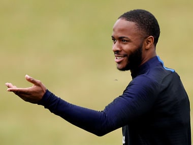 Soccer Football - FIFA World Cup - England Training - St. George's Park, Burton Upon Trent, Britain - May 28, 2018 England's Raheem Sterling during training Action Images via Reuters/Carl Recine - RC1245D5B960