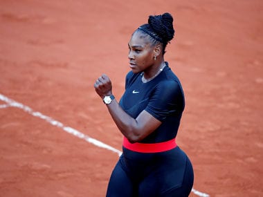 Tennis - French Open - Roland Garros, Paris, France - May 31, 2018 Serena Williams of the U.S. reacts during her second round match against Australia's Ashleigh Barty REUTERS/Charles Platiau - RC14C82D9F00