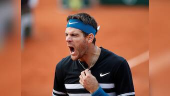 French Open 2018: Juan Martin del Potro beats John Isner to enter quarters; Garbine Muguruza advances