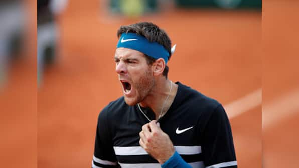 French Open 2018: Juan Martin del Potro beats John Isner to enter quarters; Garbine Muguruza advances