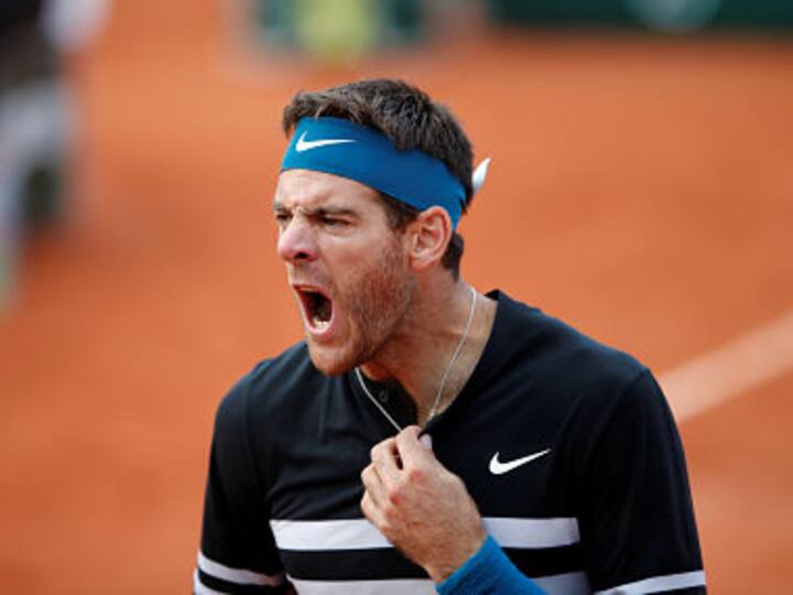 French Open 2018: Juan Martin del Potro beats John Isner to enter quarters; Garbine Muguruza advances