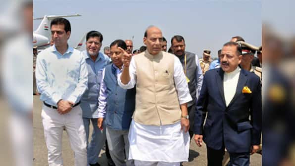 Congress claims Mehbooba Mufti govt transported 800 youths from Jammu for Rajnath Singh's function in Kashmir