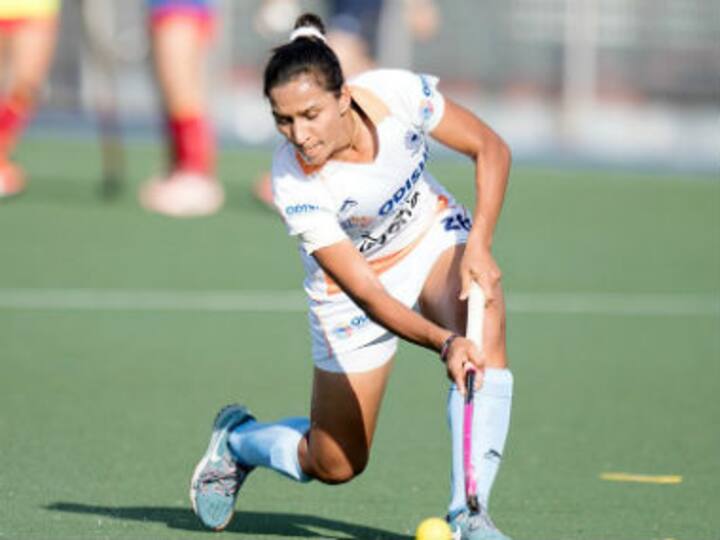 Skipper Rani Rampal's late strike hands India thrilling victory over Spain in five-match series