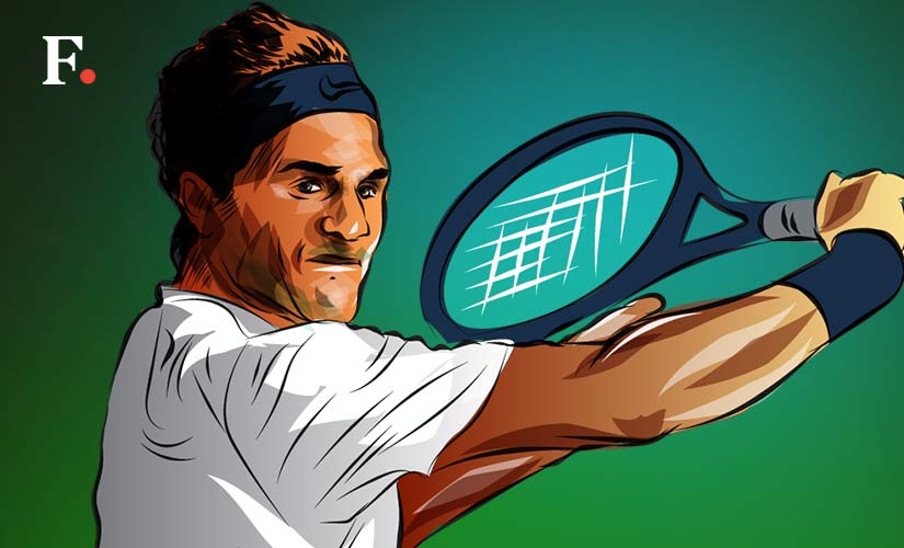   Roger Federer. Art by Rajan Gaikwad 