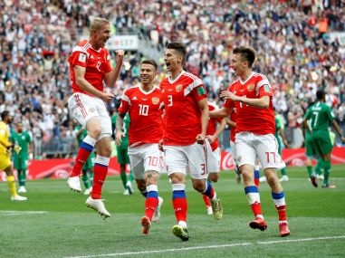 FIFA World Cup 2018: Denis Cheryshev shines as Russia thump Saudi Arabia 5-0 to launch campaign in style FIFA World Cup 2018: Denis Cheryshev shines as Russia thump Saudi Arabia 5-0 to launch campaign in style