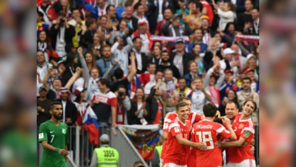 FIFA World Cup 2018: Russia get the party going by decimating Saudi Arabia's defence in tournament opener