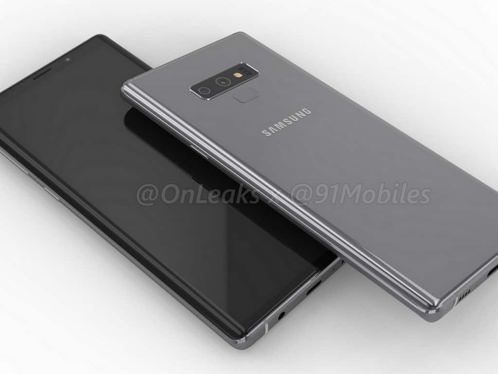 Samsung Galaxy Note 9 render. 91 Mobile