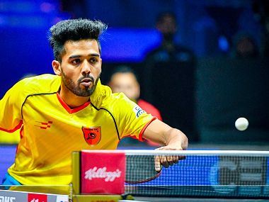 Ultimate Table Tennis 2018: Sanil Shetty downs Aruna Quadri to inspire Falcons TTC's win over Warriors Ultimate Table Tennis 2018: Sanil Shetty downs Aruna Quadri to inspire Falcons TTC's win over Warriors