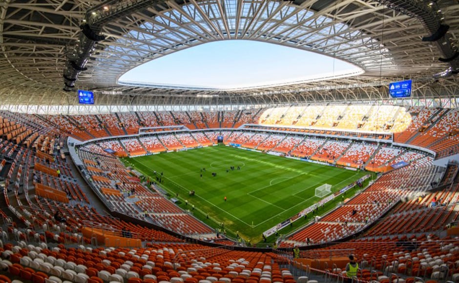 Mordovia Arena: With a population of just 300,000, Saransk was a surprise choice as a host city. Many fans arriving for the World Cup won't be staying in hotels — Saransk simply doesn't have enough — but on campsites or in newly finished apartment blocks which will up for sale after the tournament. AFP Mordovia Arena: With a population of just 300,000, Saransk was a surprise choice as a host city. Many fans arriving for the World Cup won't be staying in hotels — Saransk simply doesn't have enough — but on campsites or in newly finished apartment blocks which will up for sale after the tournament. AFP