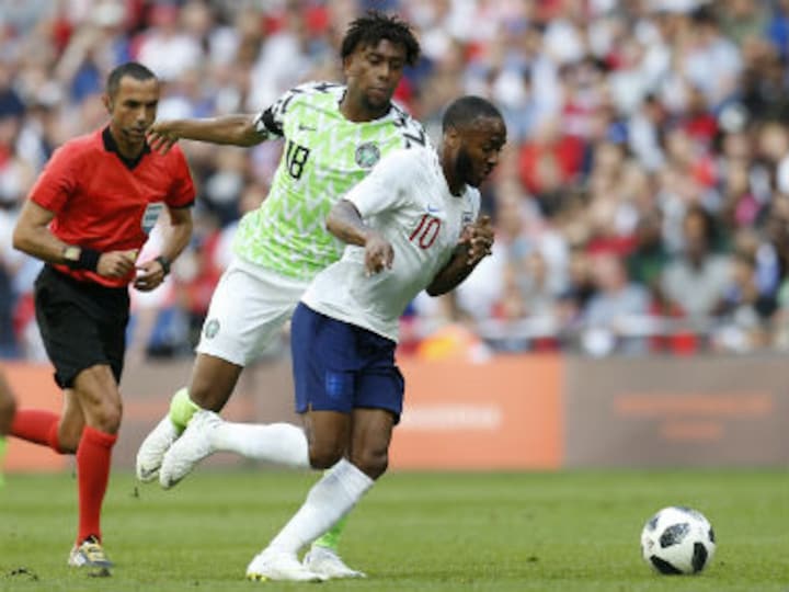 International friendlies: Raheem Sterling gets booked for diving as England edge past Nigeria at Wembley