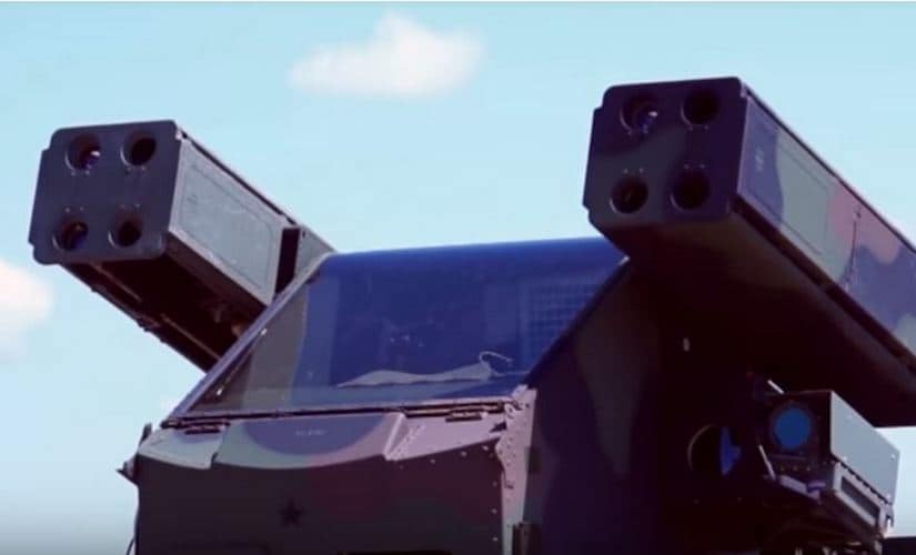 A variant of the stinger missile system. Screenshot from Raytheon Company's Youtube channel