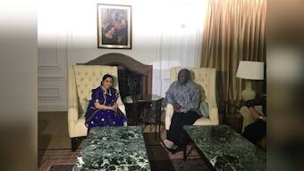 Sushma Swaraj arrives in South Africa ahead of BRICS and IBSA meetings, calls on President Cyril Ramaphosa