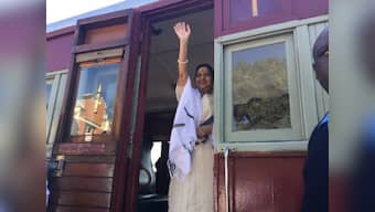 Sushma Swaraj travels from Pentrich to Pietermaritzburg to mark Mahatma Gandhi's eviction from compartment