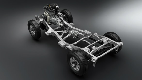 Suzuki Jimney comes with ladder frame construction.