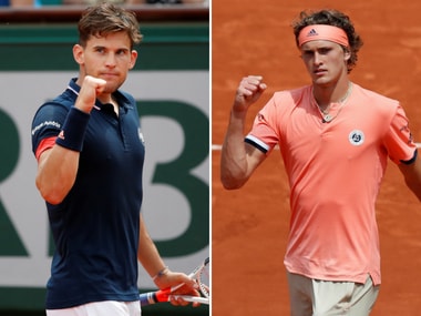 Dominic Thiem and Alexander Zverev will face off in the quarters of French Open. Reuters