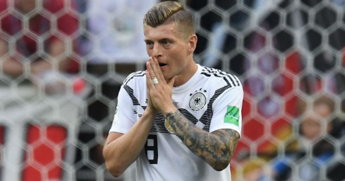 Toni Kroos GERMANY GERMANY V MEXICO, 2018 FIFA WORLD CUP RUSSIA 17 June 2018  GBC8278 Germany v Mexico 2018 FIFA World Cup Russia STRICTLY EDITORIAL USE  ONLY. If The Player/Players Depicted In