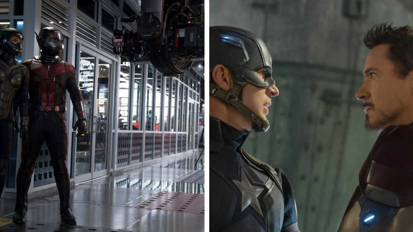 Ant-man and the Wasp (left) and Captain America: Civil War (right). Image from Marvel.com