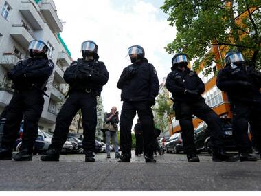 German police caution residents in Lautenbach after wild cats escape Berlin zoo