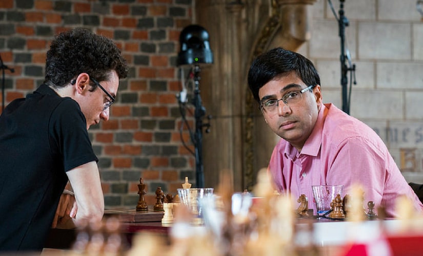 Viswanathan Anand draws with Hikaru Nakamura to stay in joint lead