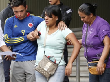 Survivor of the stampede that happened in Caracas, Venezuela. AP