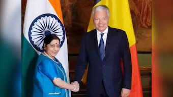 Sushma Swaraj in Belgium: Foreign minister discusses bilateral ties, multilateral issues with deputy prime minister Didier Reynders
