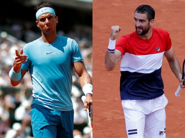 Rafael Nadal and Marin Cilic. Reuters