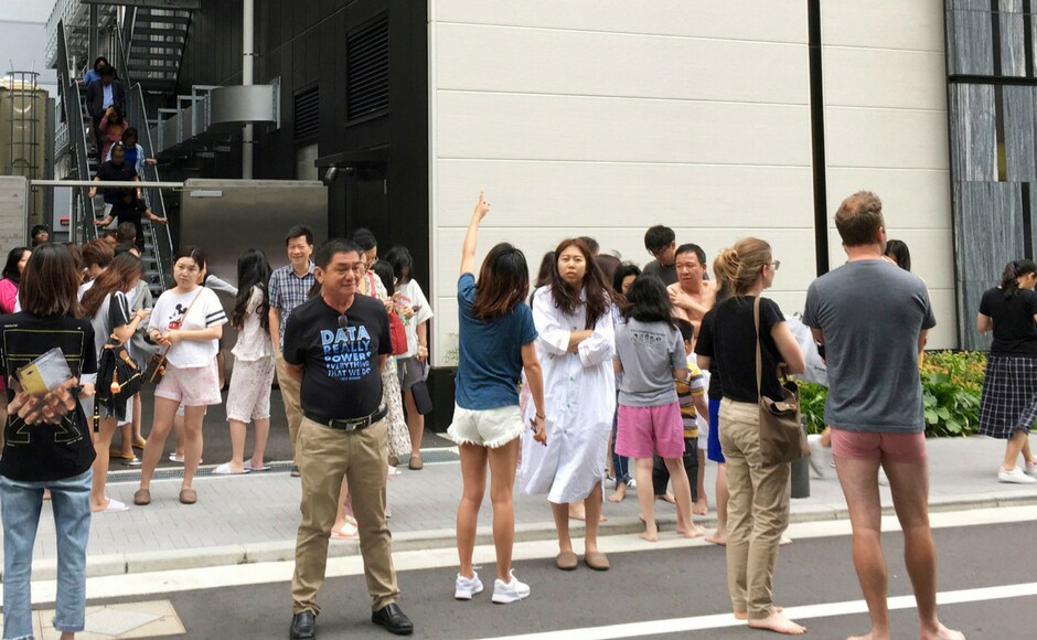 Japan's meteorological agency warned there could be another big earthquake in the coming days. Kyodo News via AP