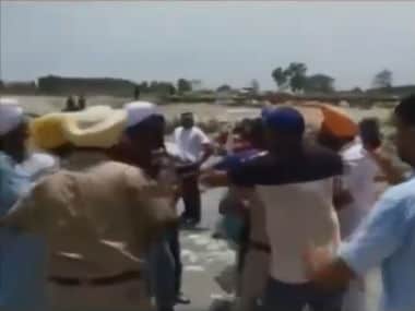 AAP's MLA was attacked by mining mafia in Ropar. Screenshot from Facebook video