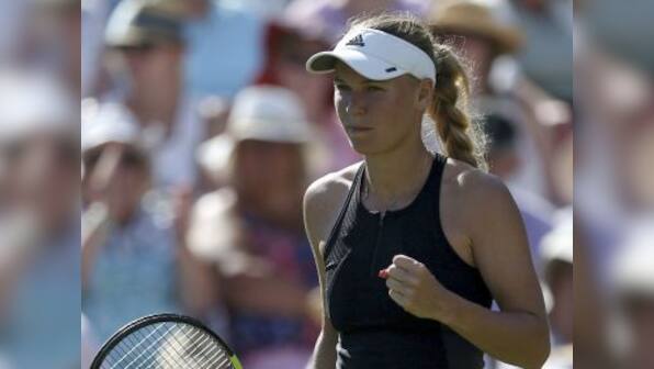 Eastbourne International: Caroline Wozniacki saves match point in win over Angelique Kerber, faces Aryna Sabalenka in final