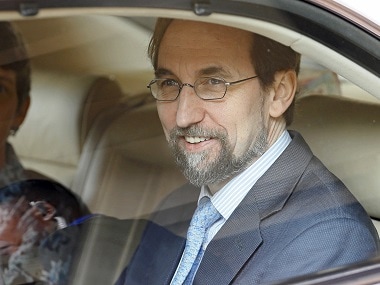 File image of Zeid Raad Al Hussein. Reuters
