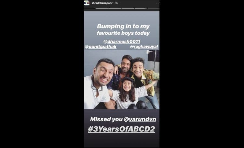 Screenshot from Instagram @shraddhakapoor