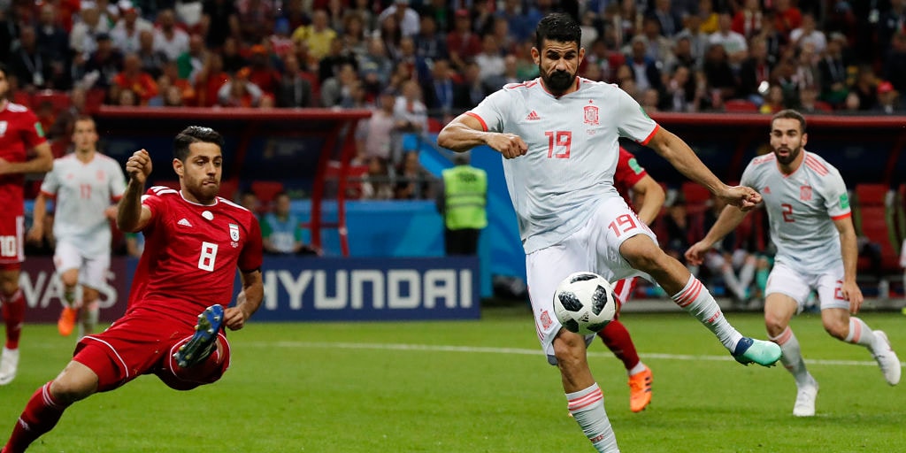 FIFA World Cup 2018: Spain's Diego Costa denies 'stamping' on Iran ...