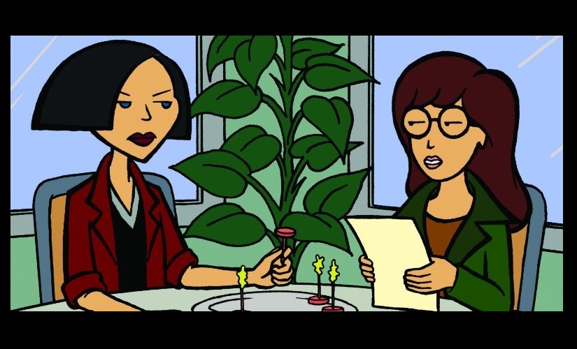 Daria (R) with her friend Jane Lane (L). Twitter @hype_bae