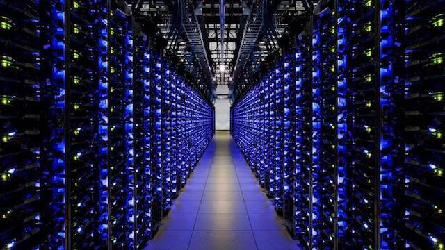 Servers inside a Google data centre. Image: Google