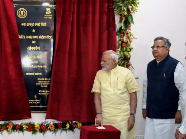 Prime Minister Narendra Modi commissions the new steel plant in Bhilai on Thursday.