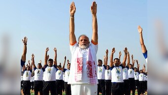 International Yoga Day 2018: Modi performs aasanas in Dehradun as controversy erupts in West Bengal; Kota fetches world record