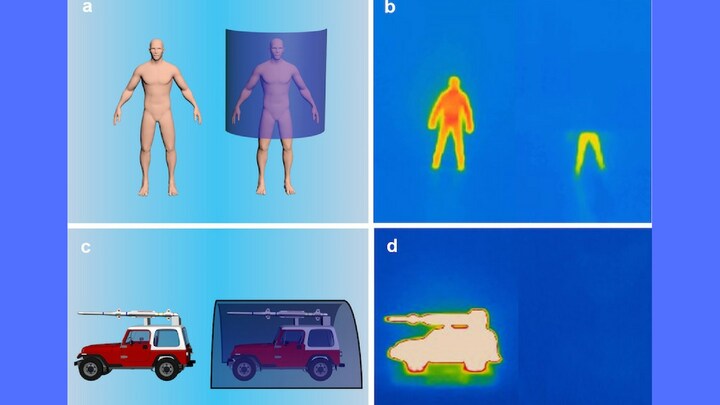 A new stealth sheet helps objects that emit heat to hide from infrared cameras