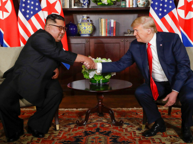 Donald Trump, Kim Jong-un come together for momentous summit; North Korean leader calls sit-down 'good prelude for peace' Donald Trump, Kim Jong-un come together for momentous summit; North Korean leader calls sit-down 'good prelude for peace'