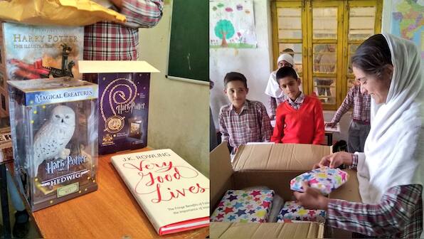 JK Rowling surprised a Kashmiri girl with a Hogwarts letter-equivalent gift box